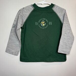 Disney Store Tigger‎ Raglan Long Sleeve Shirt Green Grey XXS Youth Kids